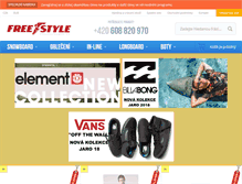 Tablet Screenshot of freestylesport.cz